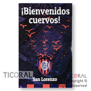 SAN LORENZO AFICHE BIENVENIDO x 1